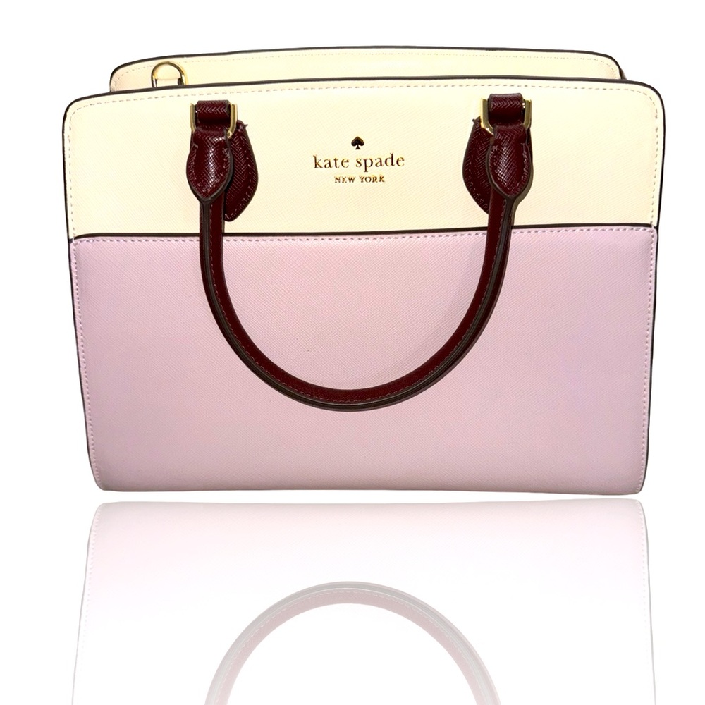 Kate Spade Small Crossbody Purse (Madison) lilac and cream: Brand New